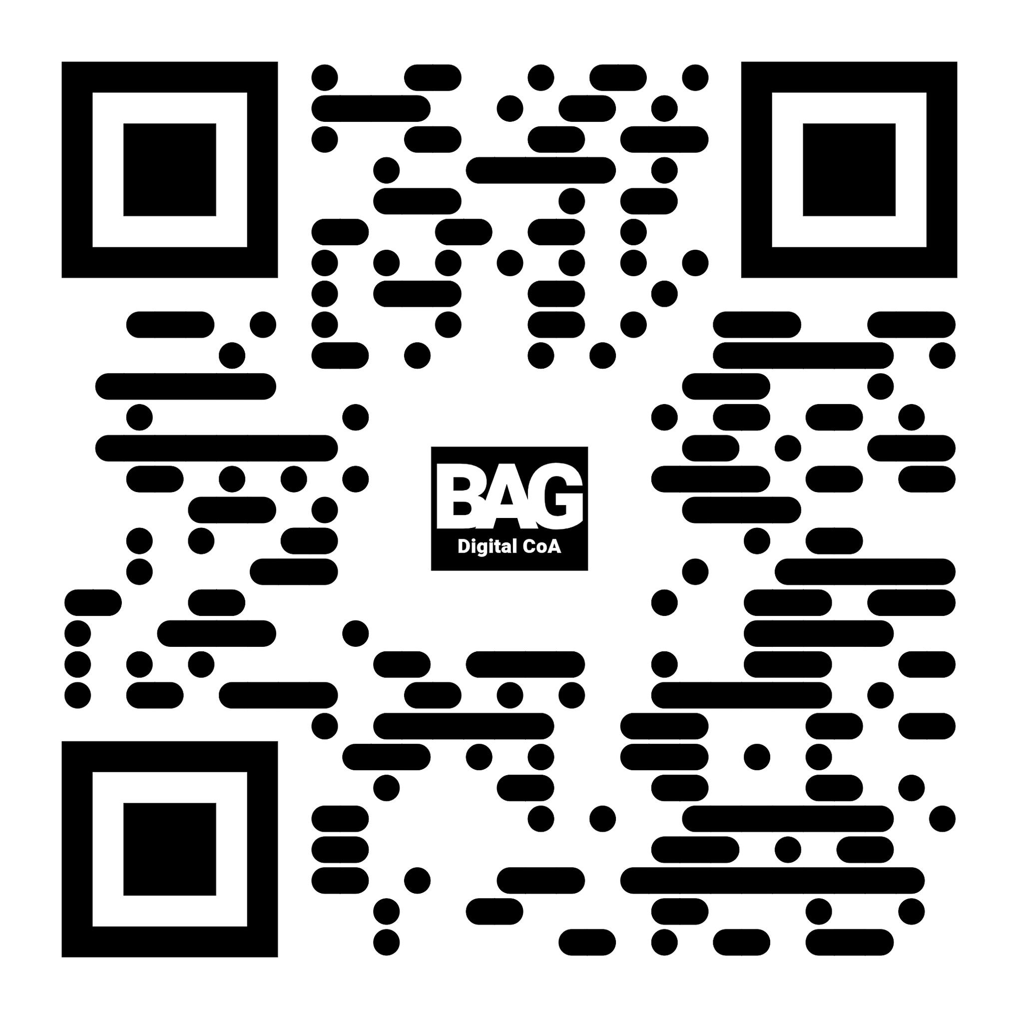 BAG Digital COA of Solar Core . Blockchain-Backed Certificate of Authenticity.